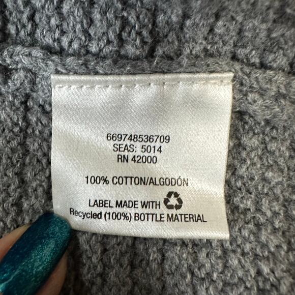 ROUTE 66 Size Large Dark Gray Knit Sweater with Studs - Picture 8 of 11